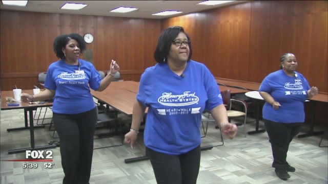 Henry Ford Hospital coworkers use dance to lower pre-diabetes risk