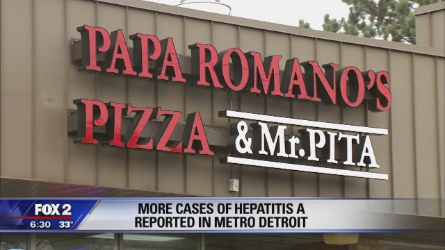 Hepatitis A confirmed at two pizza shops in Wayne and Oakland counties