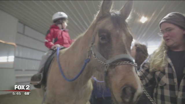 Horseback riding therapy helps children with special needs