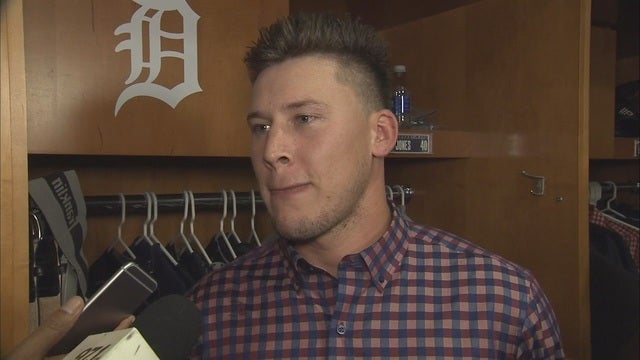 Jones homers twice, drives in 5 as Tigers beat Twins 9-3