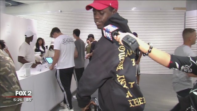 Kanye West pop-up clothing store opens in Detroit