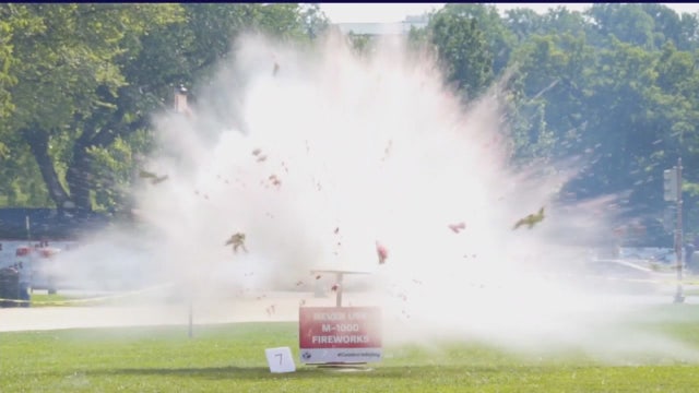 Fireworks can be big and beautiful. They're also dangerous - even the small ones