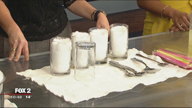 Making snow drinks with Jill of All Trades