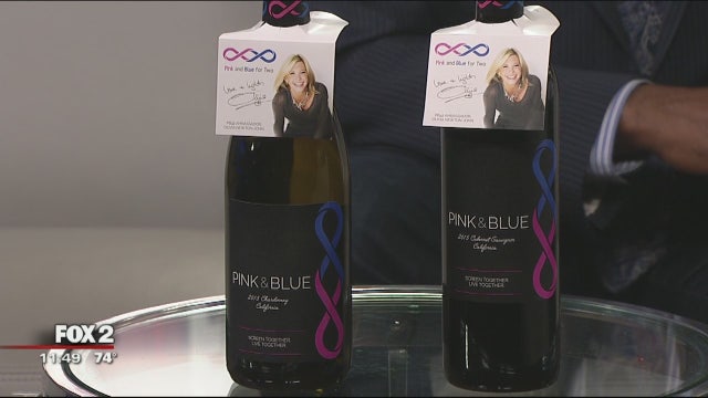 Pink and Blue wine promotes couples health exams