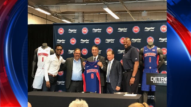 WATCH: Pistons unveil Nike jersey with sponsor patch