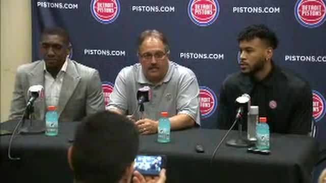 WATCH: Pistons introduce Galloway & Moreland