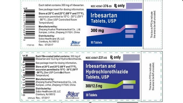 High blood pressure medication recalled after cancer-causing substance was detected