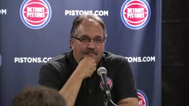 WATCH: SVG 'first day of school' as Pistons open training camp