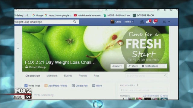 Setting goals for the FOX 2 21 Day Challenge