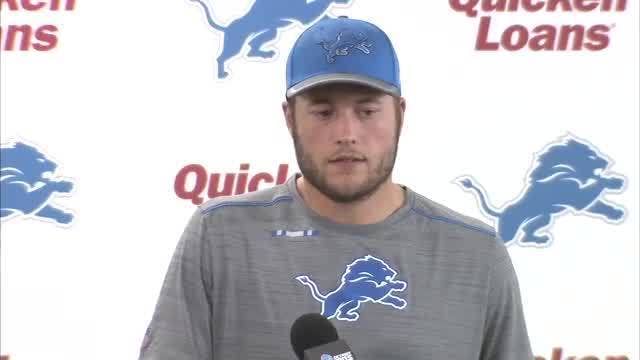 Stafford practices for Lions despite ankle issue