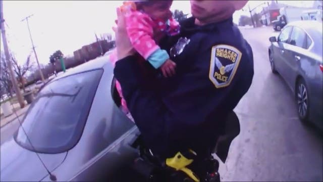 Ohio officers save baby who started choking in traffic