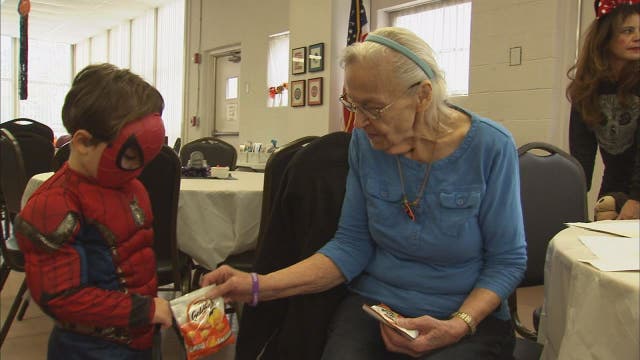 Halloween combined for preschoolers and senior citizens at Clawson Rec Center