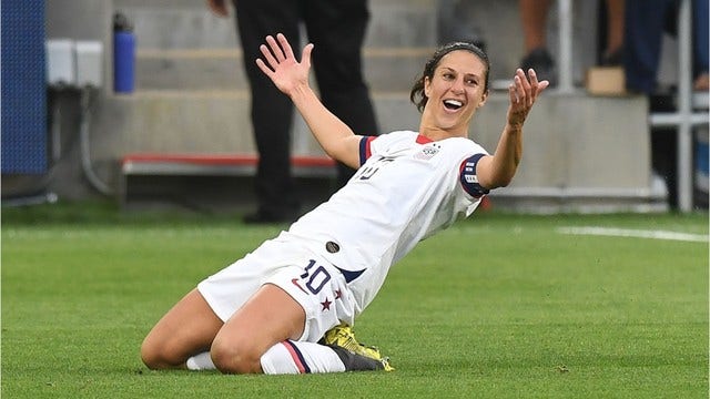 US soccer star Carli Lloyd sent message to critics with golf-clap celebration