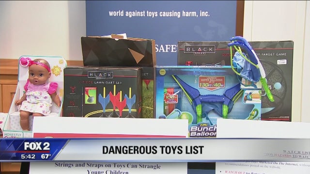 List released of dangerous children's summer toys