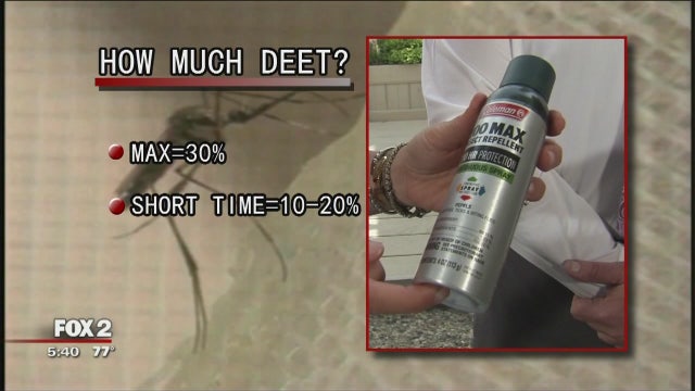 West Nile worries: How much DEET is enough?