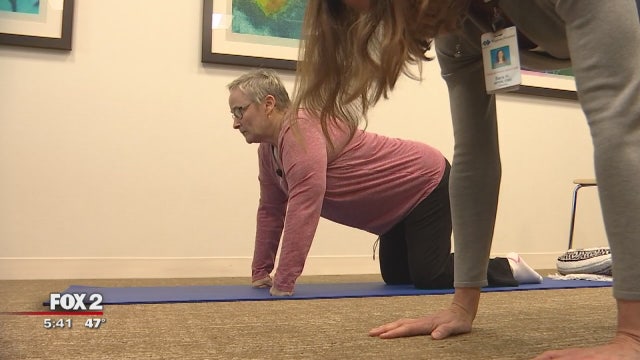 Yoga therapy being used to treat chronic pain