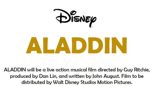 Search for Disney's Aladdin and Jasmine in upcoming live-action film