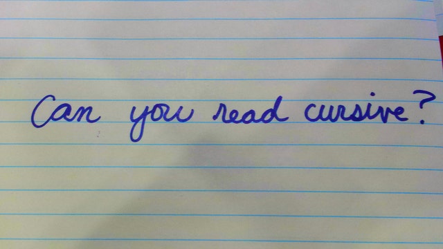 Michigan lawmaker looks to bring back cursive to public school curriculums