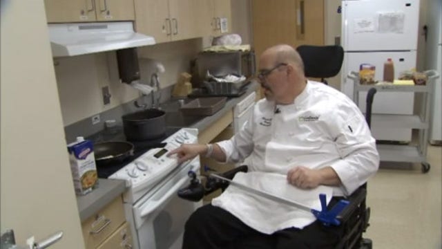 Paralyzed chef says he has reasons to be thankful