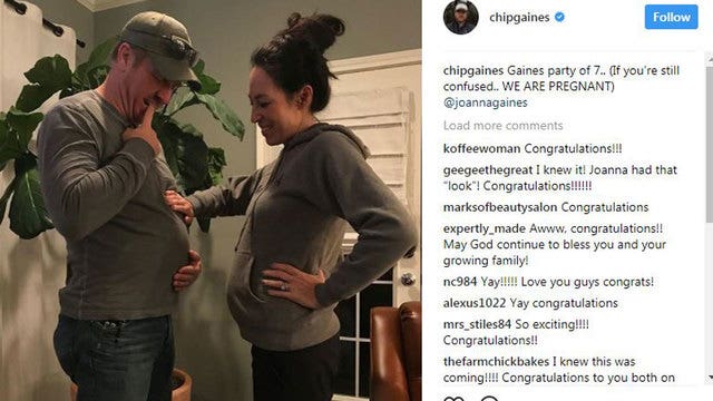 HGTV stars Chip and Joanna Gaines have announced they're expecting their fifth child.