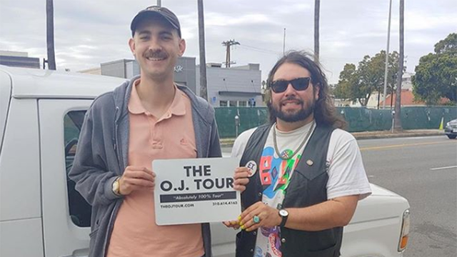 People from around the world come for an OJ Simpson tour of Los Angeles in a white 1994 Ford Bronco