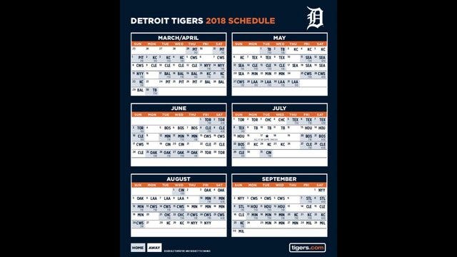 Detroit Tigers 2018 schedule features Cubs, Cardinals