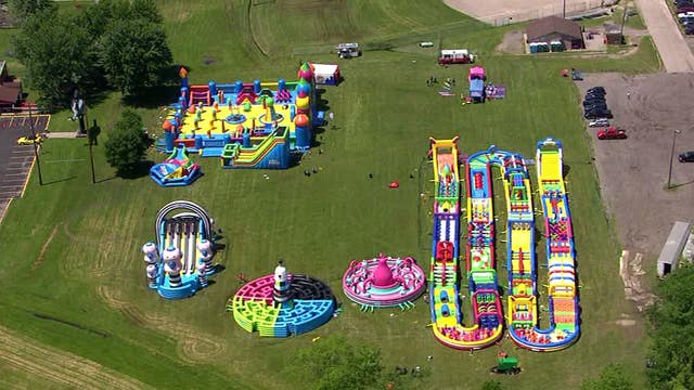 World's Largest Bounce house makes stop in Fraser