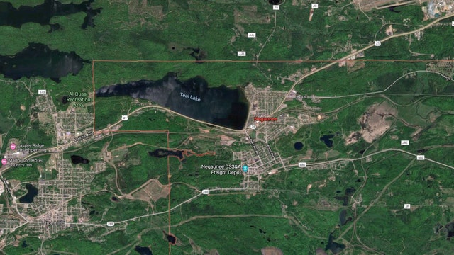 Someone won $1,508 for guessing when mining equipment would fall through a frozen Michigan lake