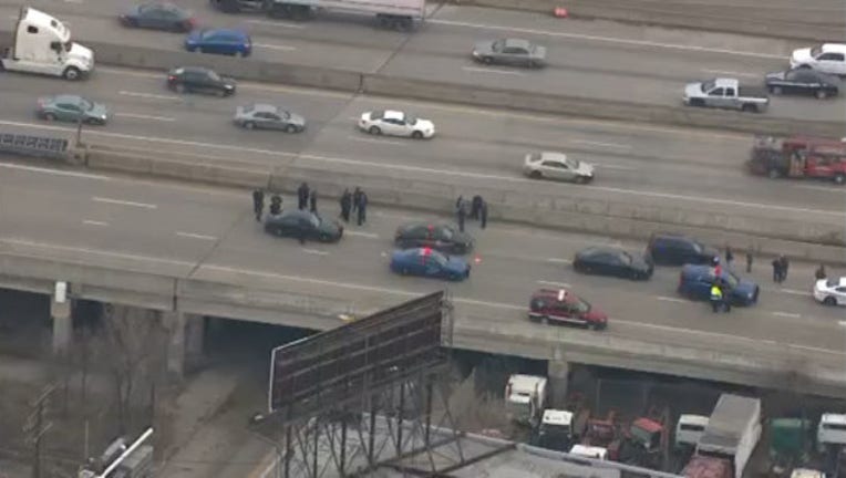 Suspect dead in officer-involved shooting near westbound I-94 ramp to 75