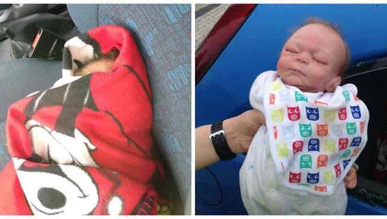 Cops Rescue Life-Like Doll from Car-402970