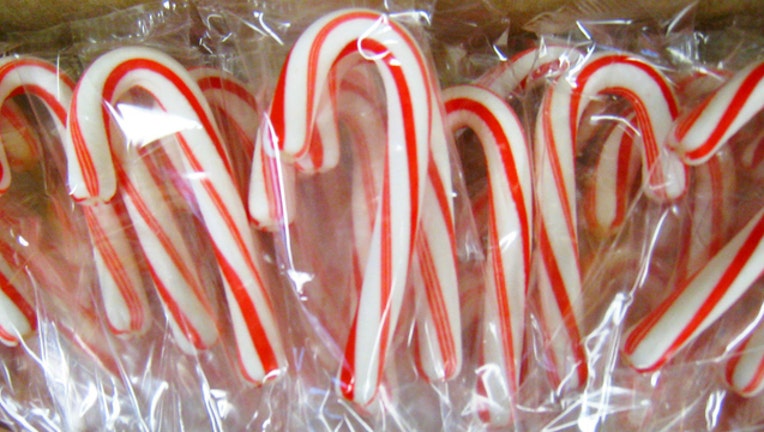 Candy cane stock image from Manchester City Library-404023