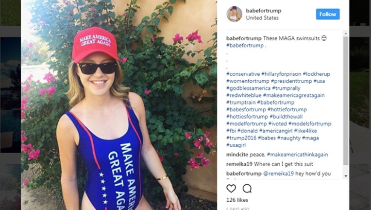 Trump inspired Make America Great Again swimsuit stirring online