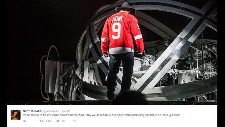 garth brooks' tribute to gordie_1465837449983.JPG