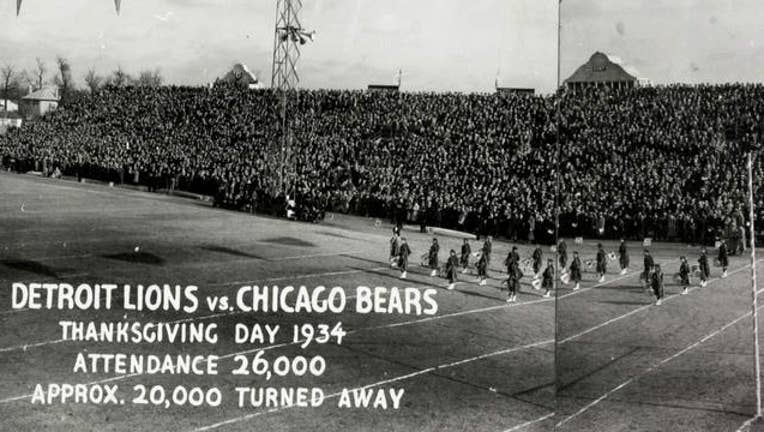 Detroit Lions' Thanksgiving Day Results All Time