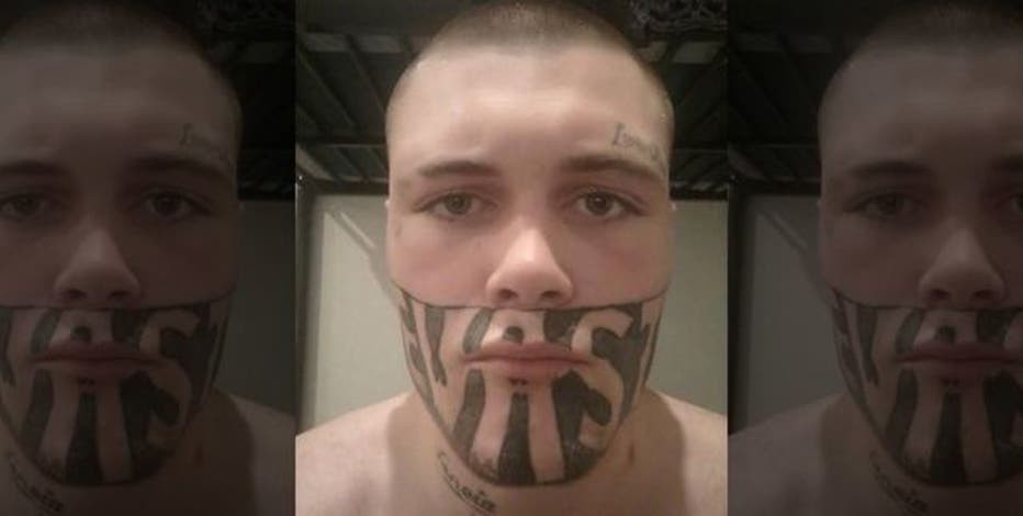 Devast8 teen decides to keep his face tattoo