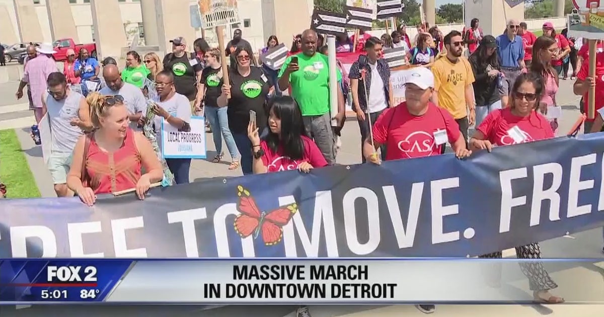 March held downtown Detroit for fair housing, immigration, fair housing ...