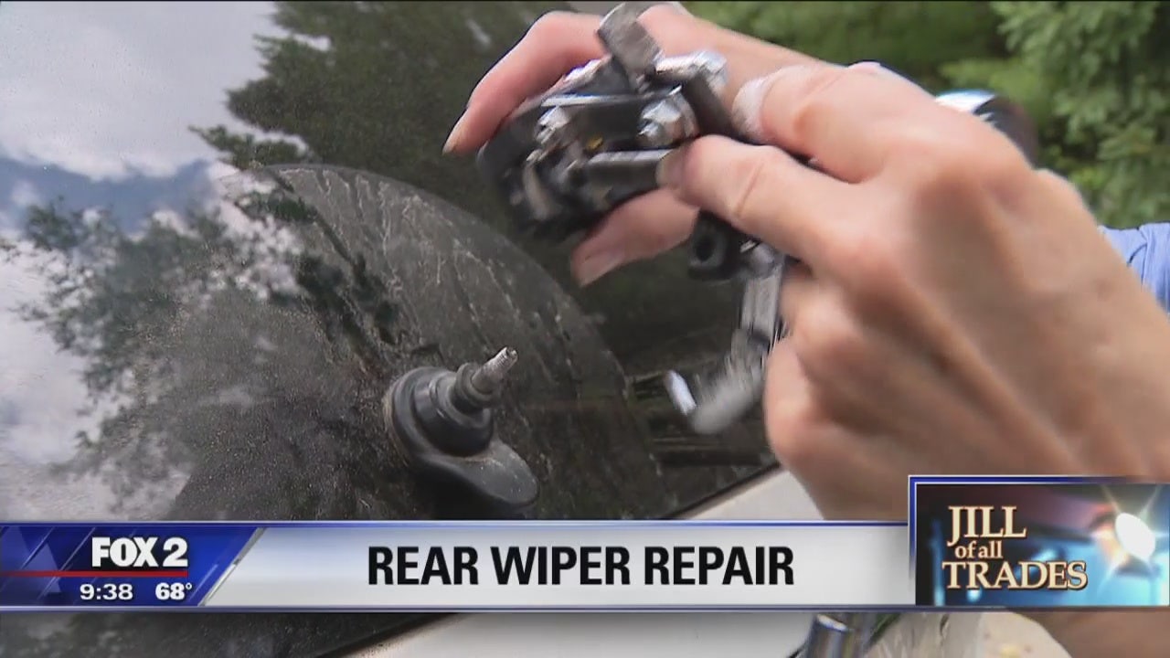 replacing  rear windshield wiper   car
