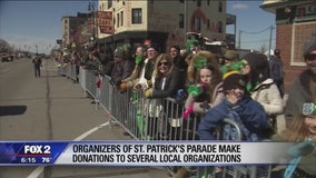 Detroit St. Patrick's parade organizers donate to area nonprofits