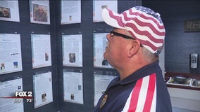 Brighton man memorializes veterans stories on wall tribute