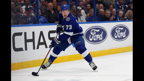 Red Wings get F Adam Erne from Lightning for 4th-round pick