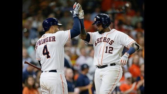 Astros hit 3 homers, beat Tigers 6-3 as Sanchez exits early