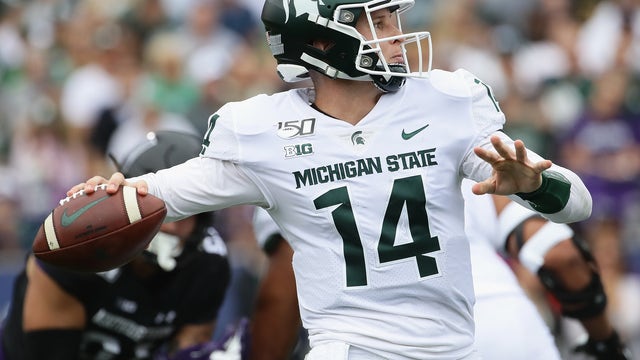 Lewerke's 3 TDs lead Michigan State over Northwestern