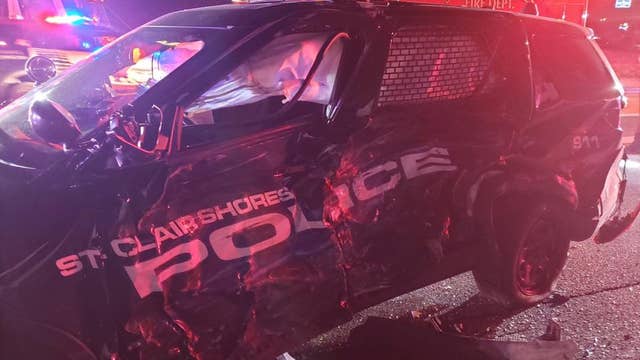 Driver hits parked St. Clair Shores' police car, investigators say alcohol was a factor