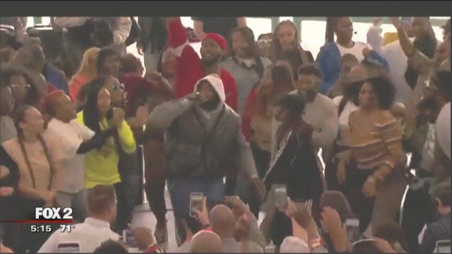 Kayne West brings free Sunday Service concert to Detroit's riverfront