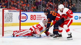 Holland, Oilers beat Red Wings 2-1