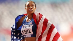 10 months after giving birth, Olympic runner Allyson Felix smashes world record held by Usain Bolt