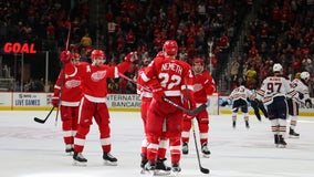 Wings beat Oilers 3-1 to end 8-game losing streak