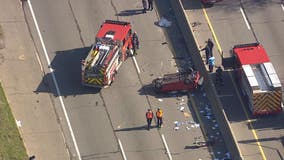 WB I-94 closed after Outer Dr for rollover crash