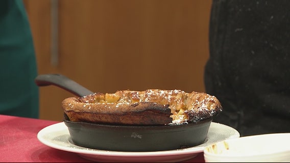 Making German apple pancakes with Savant