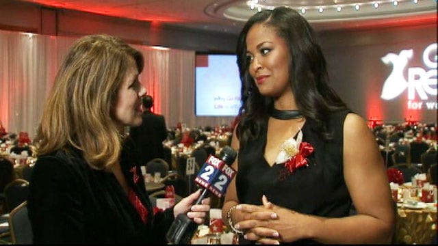Laila Ali in Detroit for Wear Red Day talking women's heart health
